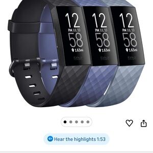 Fitbit Charge 3 or 4 NWT bands and 2 used chargers
